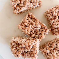 cinnamon churro rice crisp treats