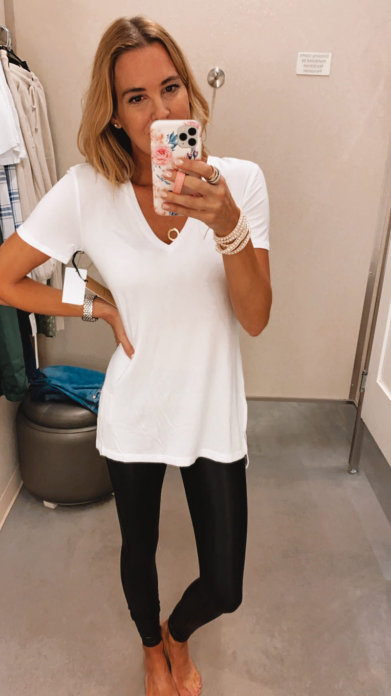 long white t shirt