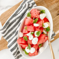watermelon and mozzarella salad