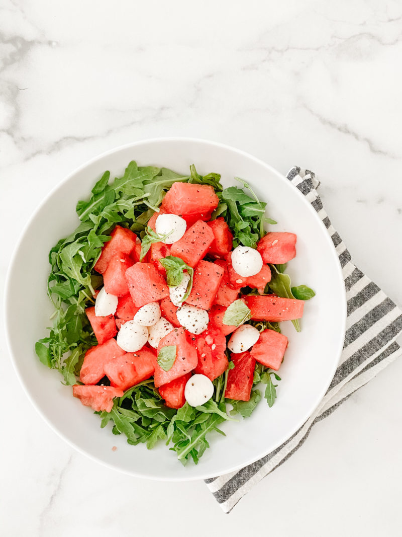 watermelon and basil salad