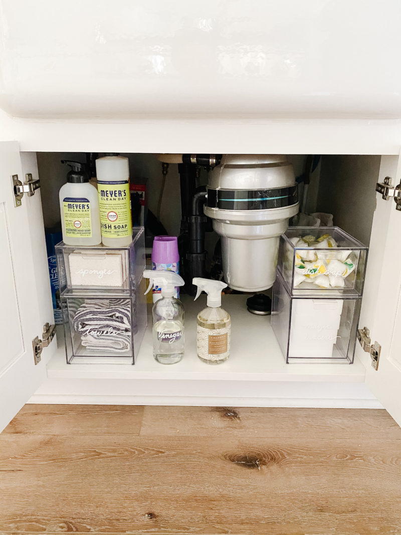 Under Bathroom Sink Storage Organization - My Mess Organized