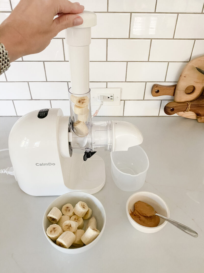 ice cream in juicer