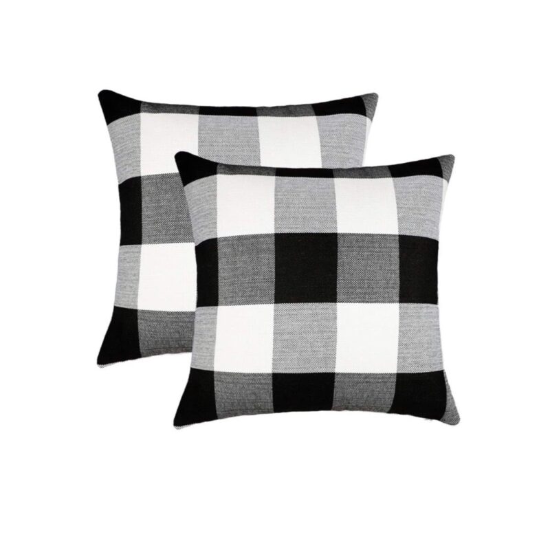 gingham pillows