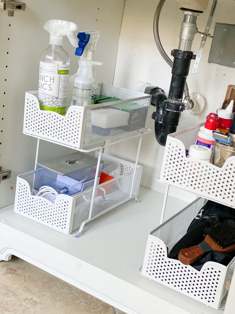 under sink storage