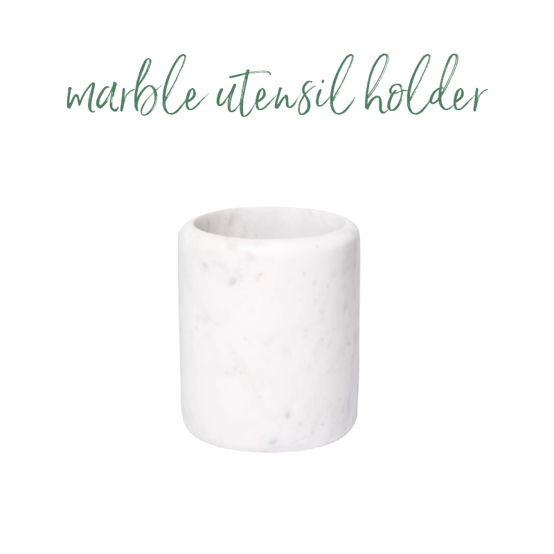 marble utensil holder