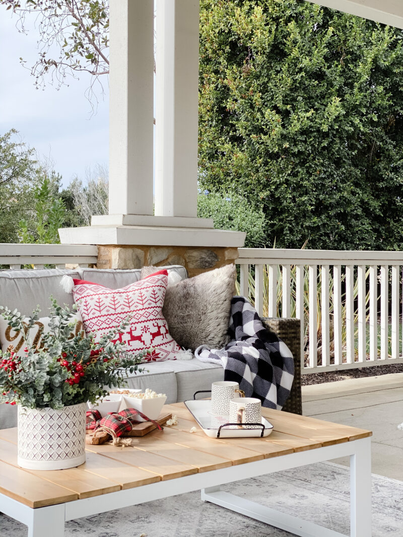 christmas front porch