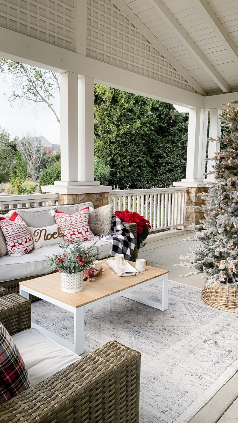 christmas front porch