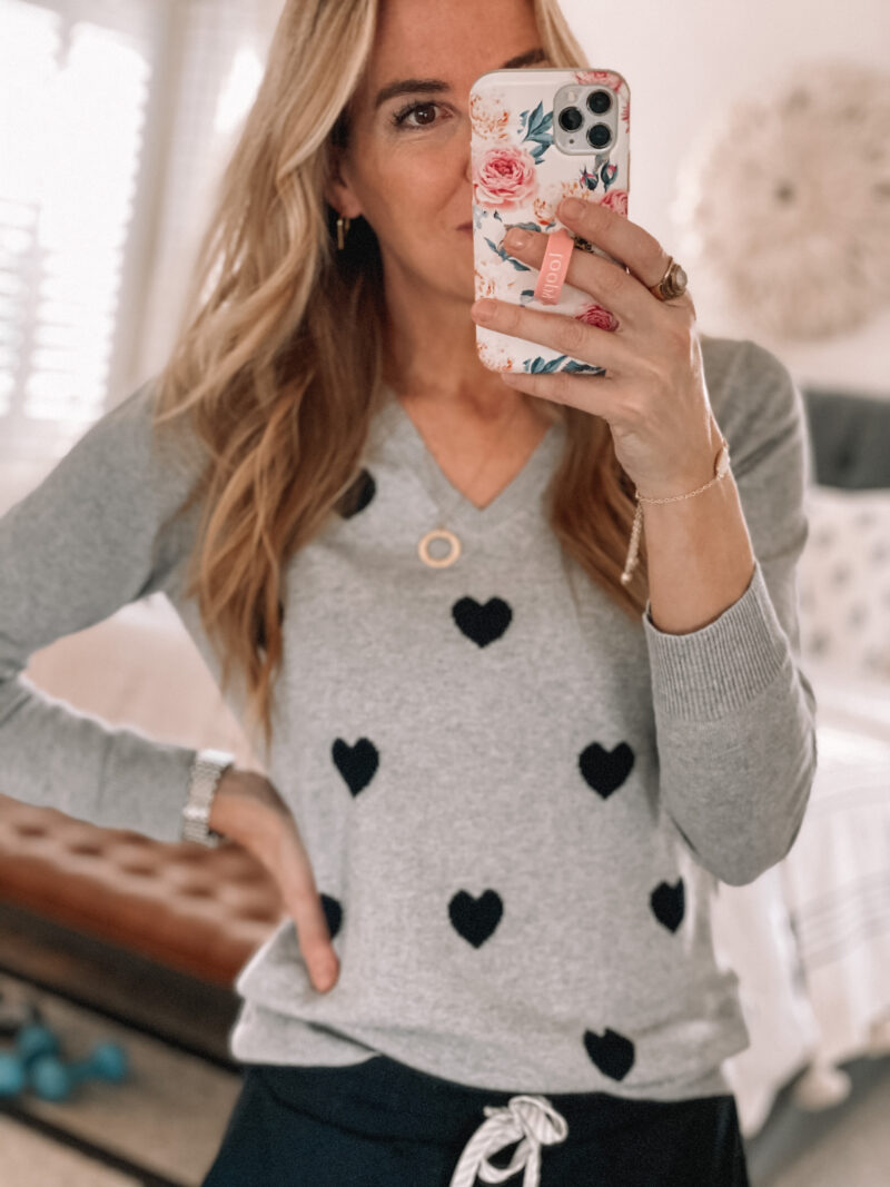 heart sweater