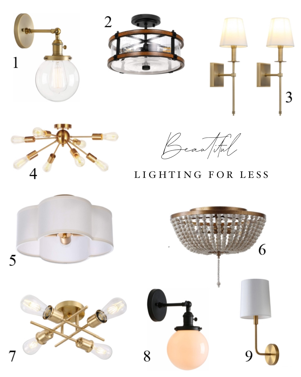 Beautiful Lighting for Less - A Thoughtful Place