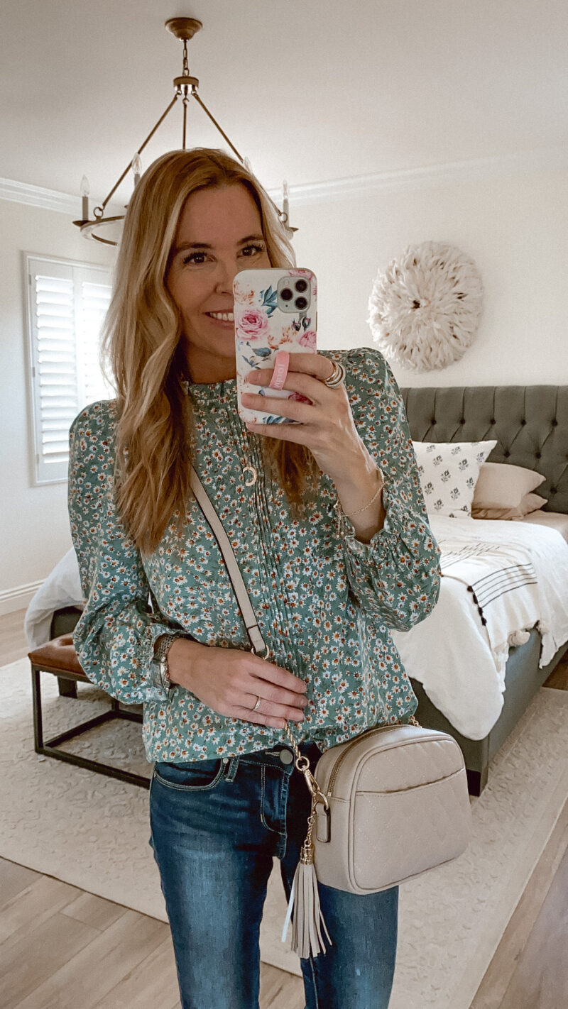 floral blouse