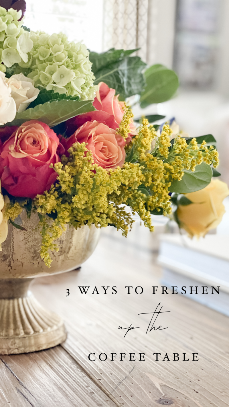 three ways to freshen up a coffee table