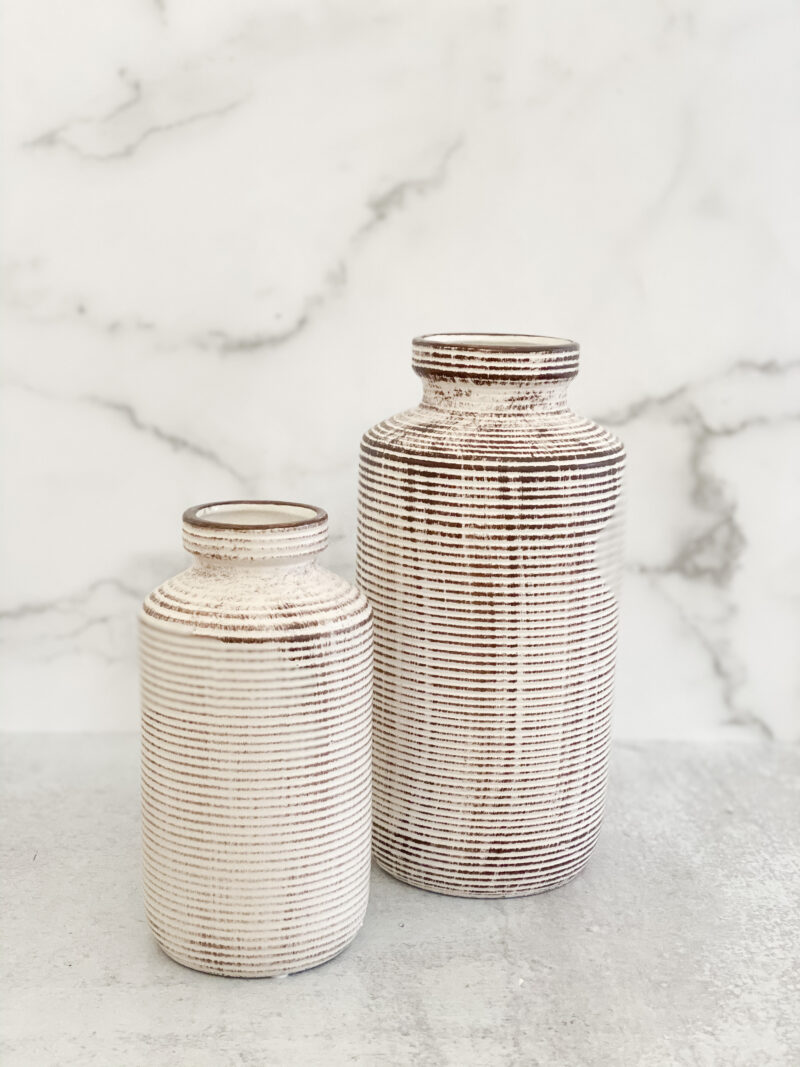 textured vases