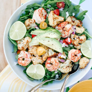 Roasted Cauliflower & Shrimp Salad - A Thoughtful Place
