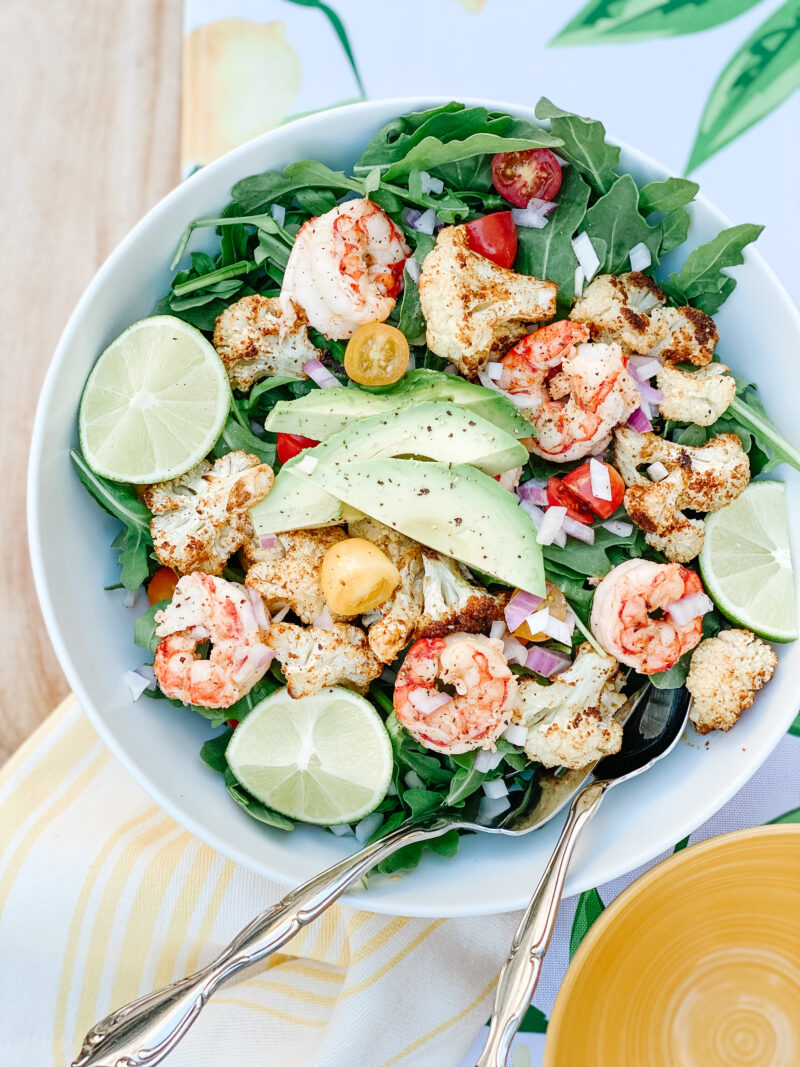 shrimp and cauliflower salad