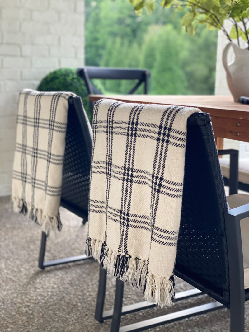 pretty plaid throws