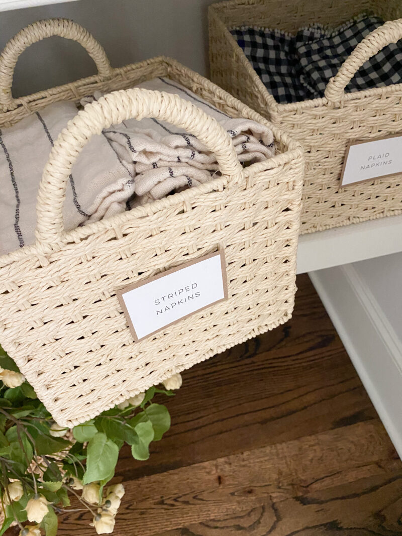 table linens storage