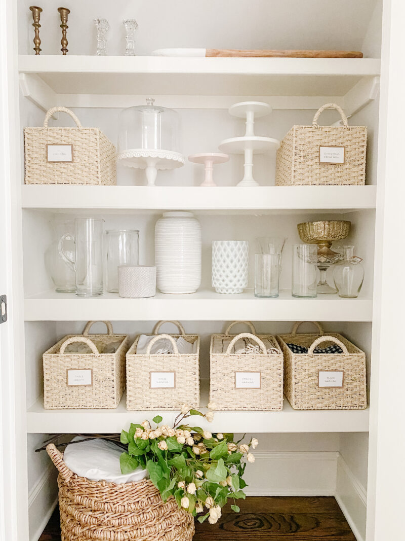 organized hall closet