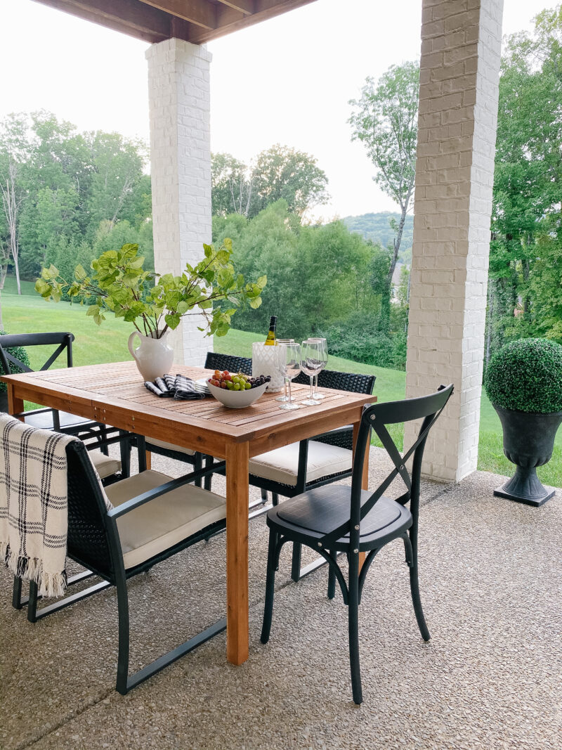 Comfy outdoor dining discount set