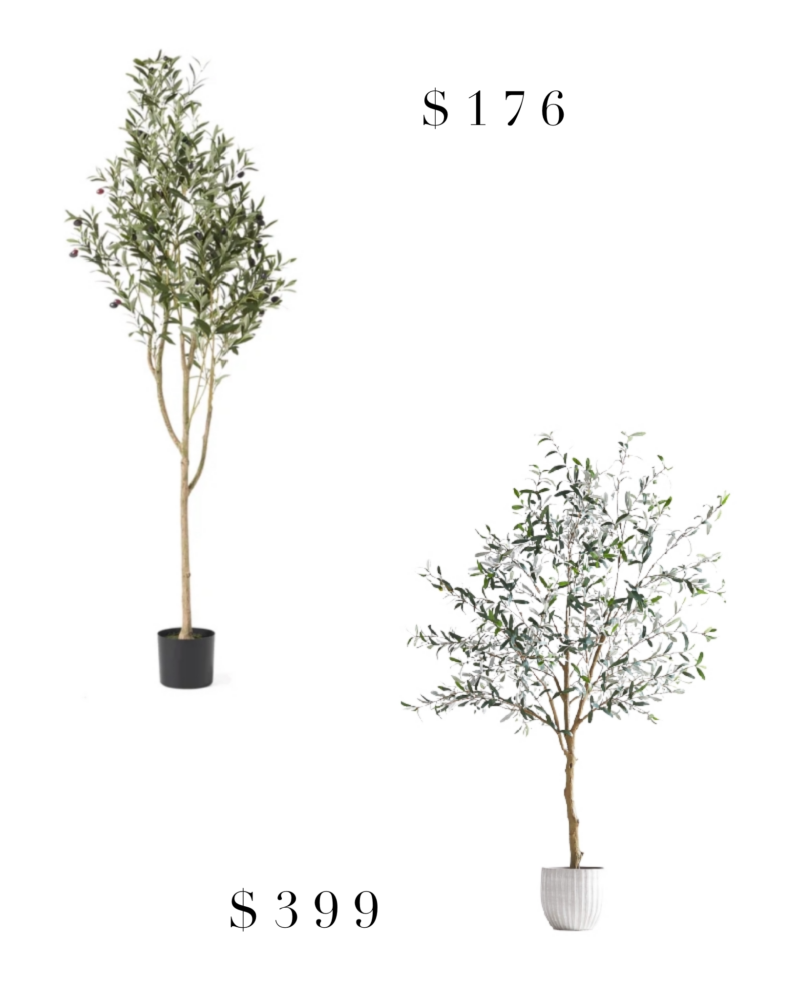 faux olive trees