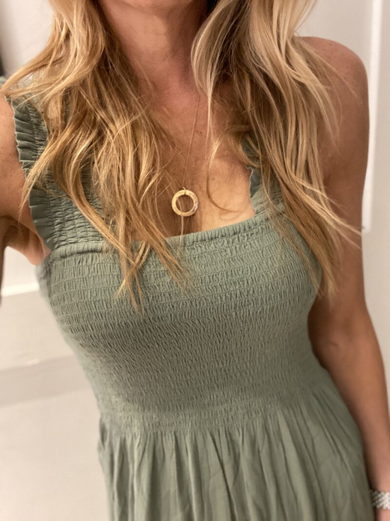 olive green dress