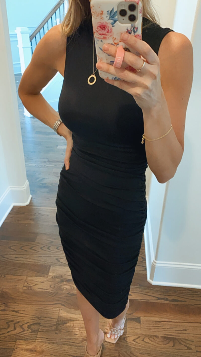 black date night dress