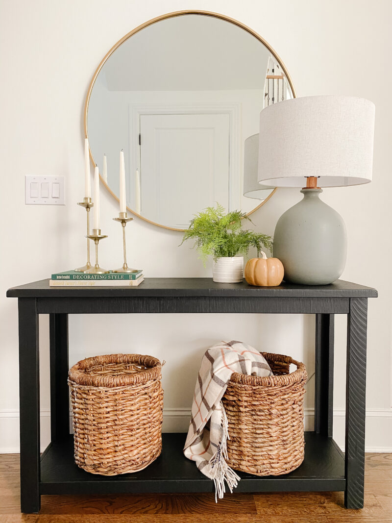 Simple Fall Console Table - A Thoughtful Place