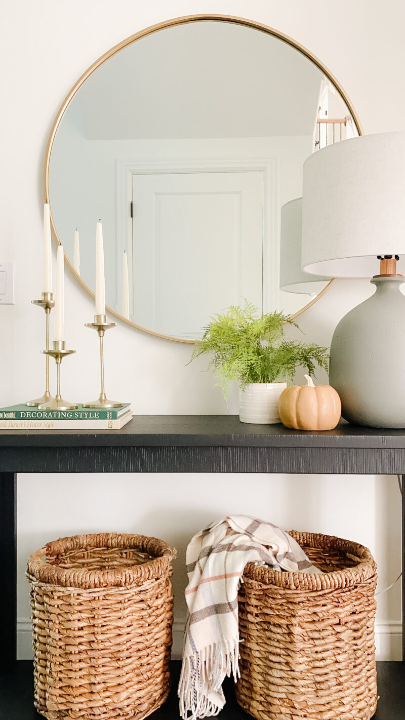 fall console table
