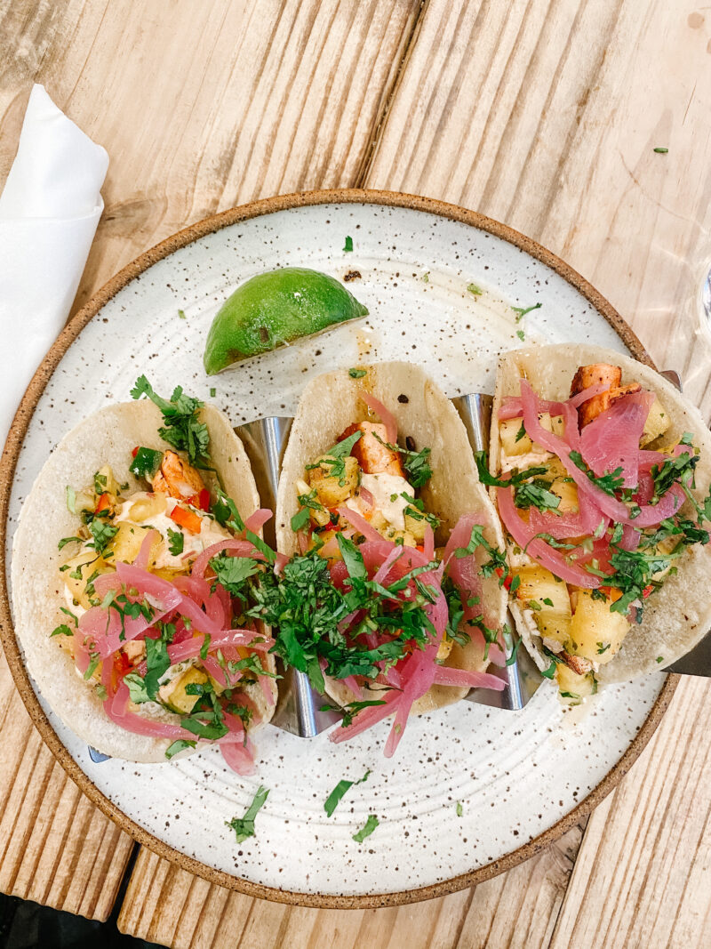 salmon tacos