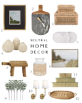 Neutral Home Decor from Amazon - A Thoughtful Place