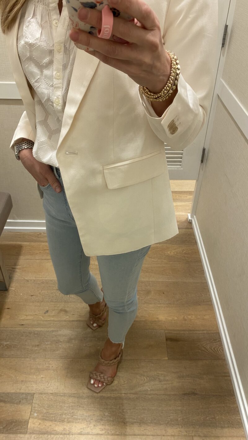 Loft shop white blazer