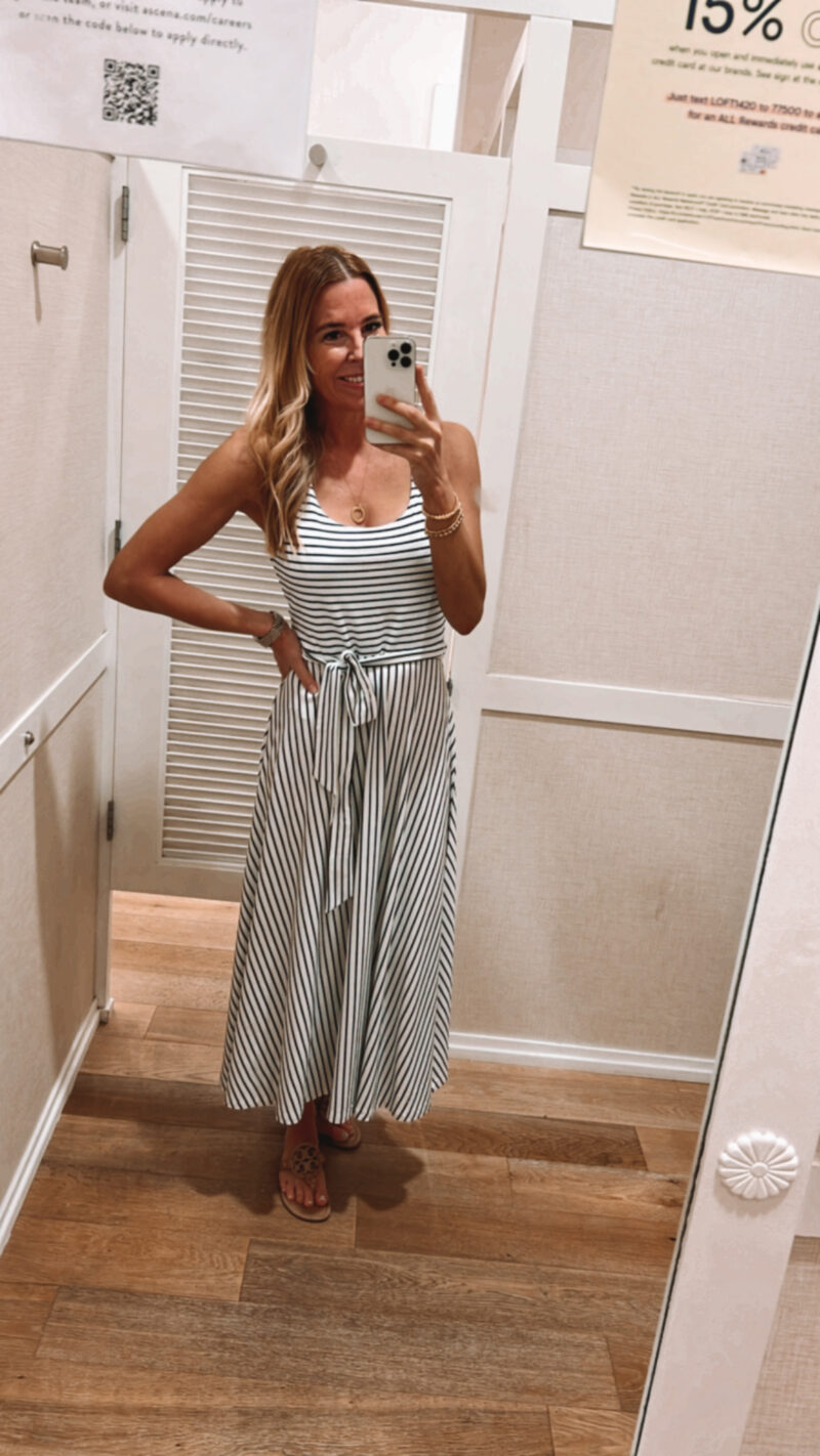 striped summer dress