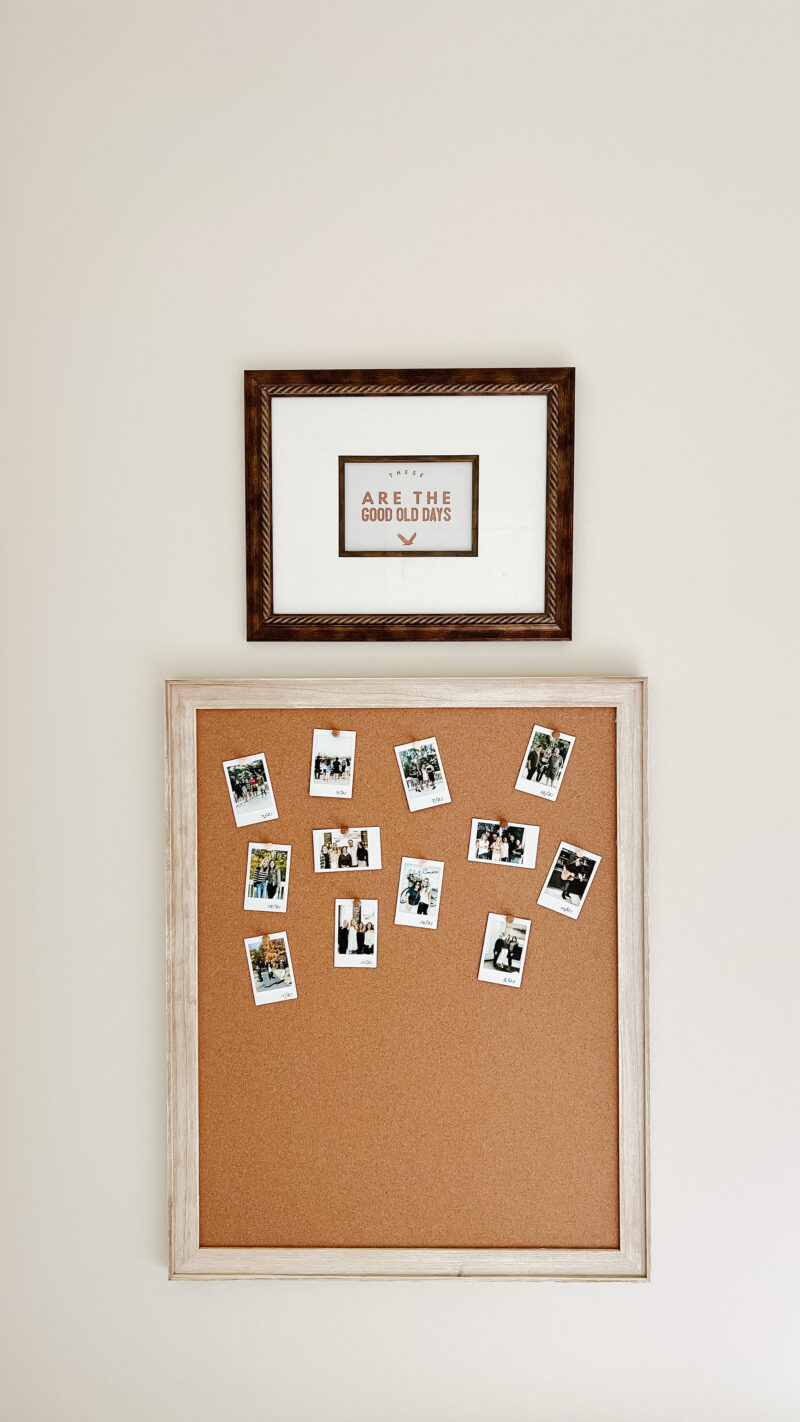 guest room photo board