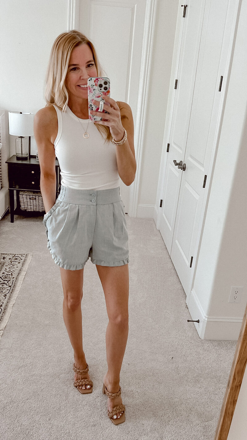 darling ruffled target shorts