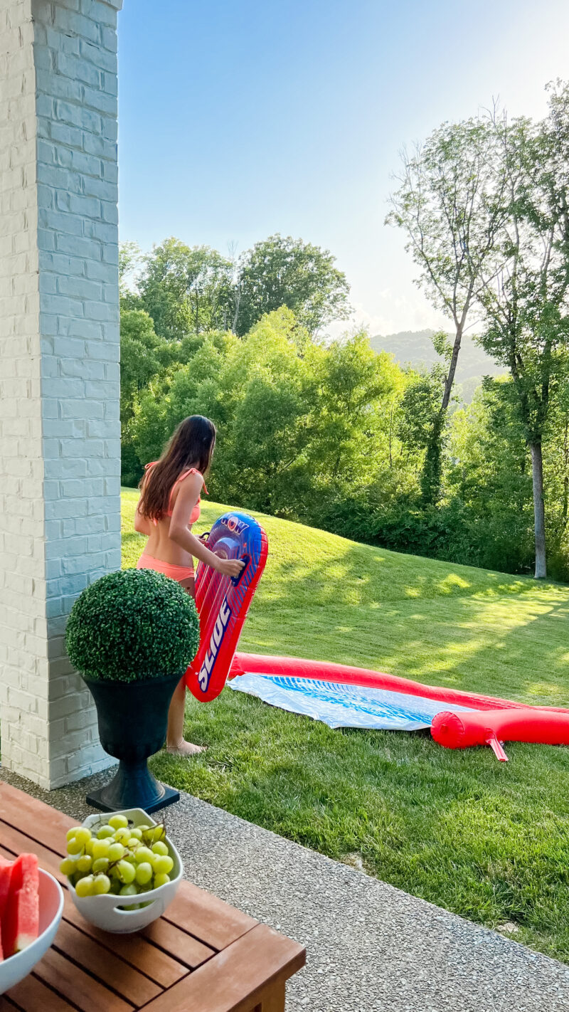 backyard fun water slide