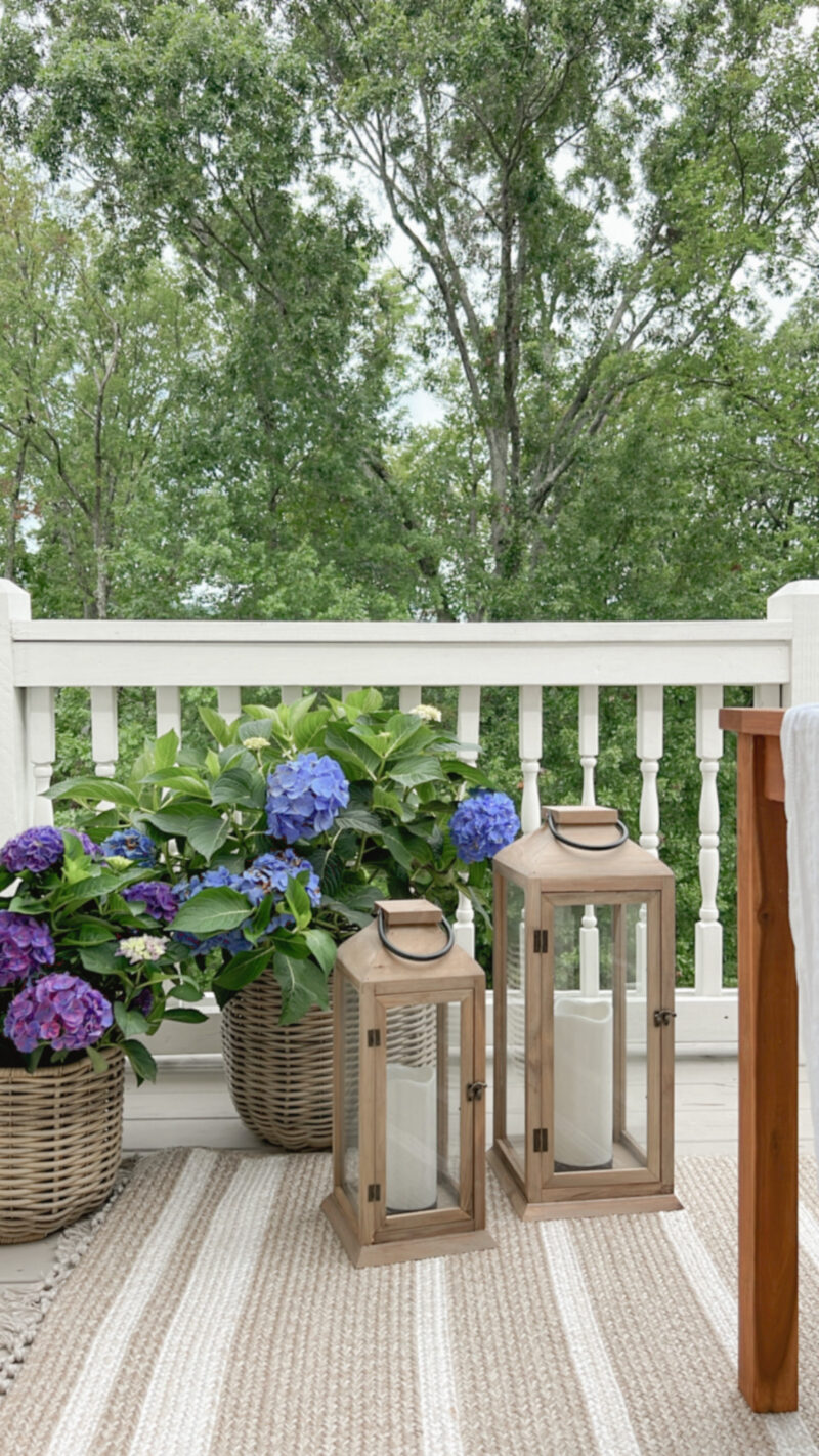 Back Porch Musings: ~A Black and White Table~