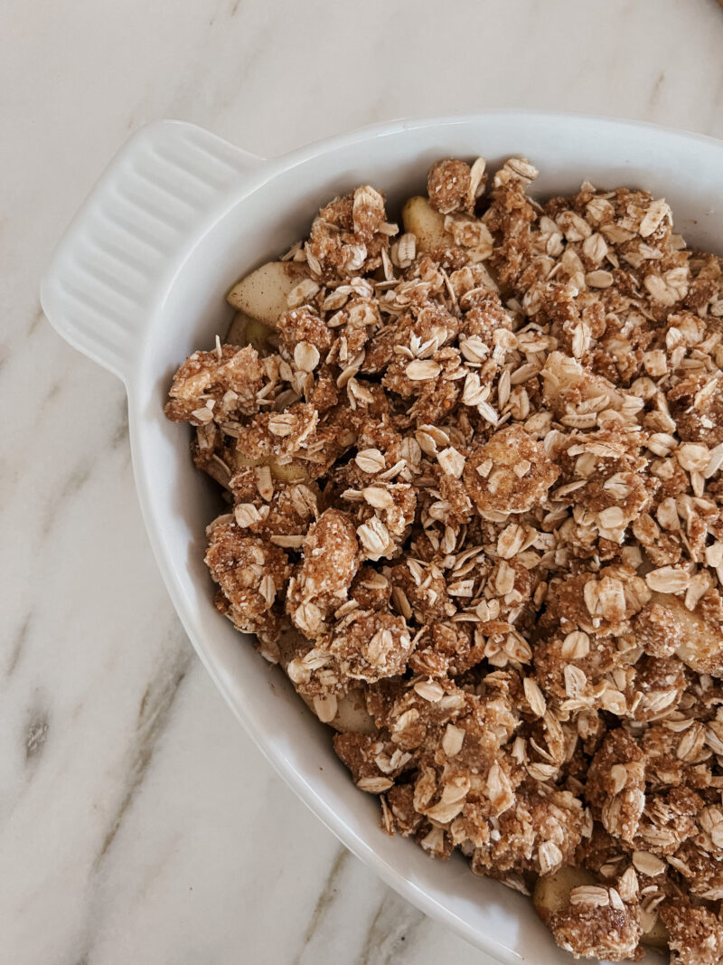 apple crumble topping