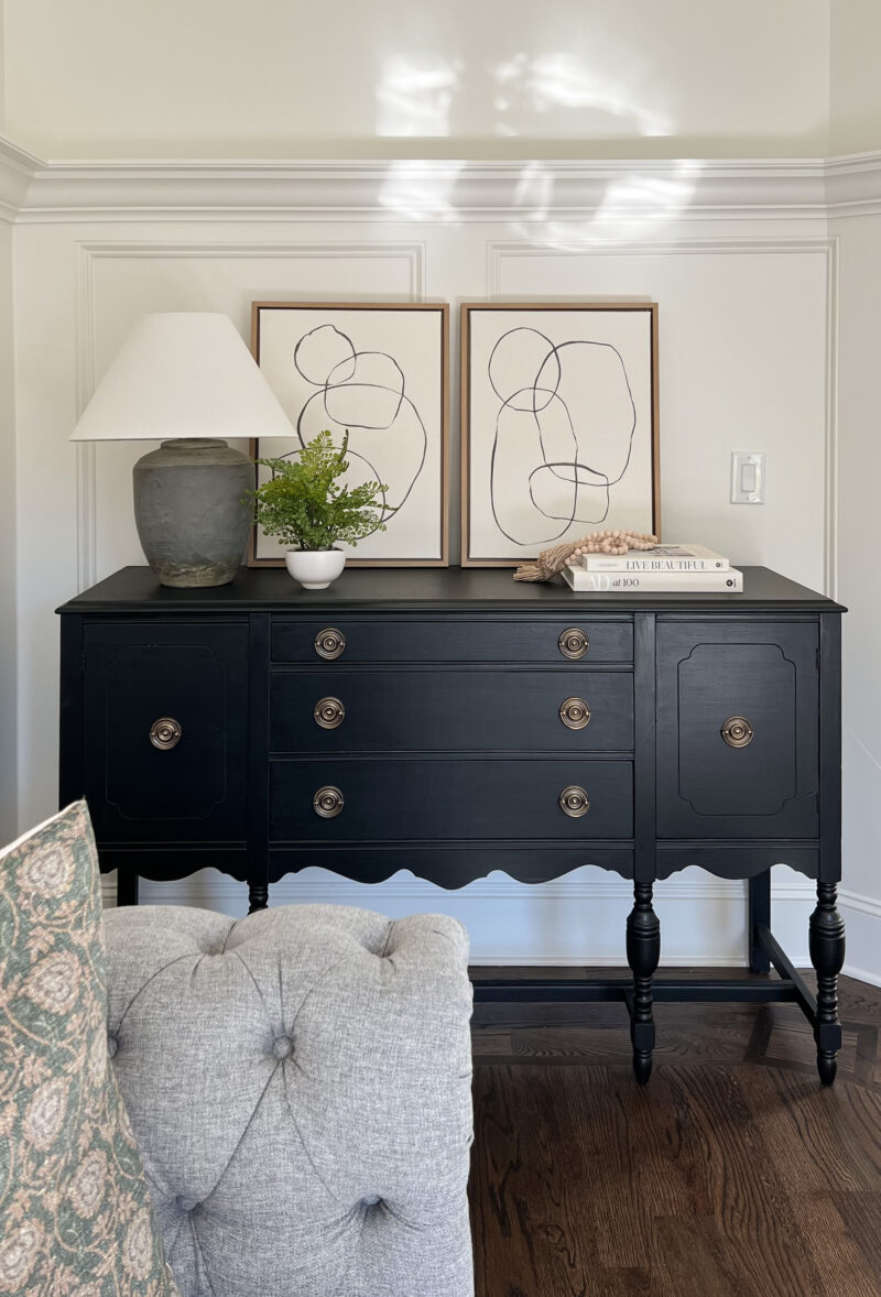 sideboard after living room