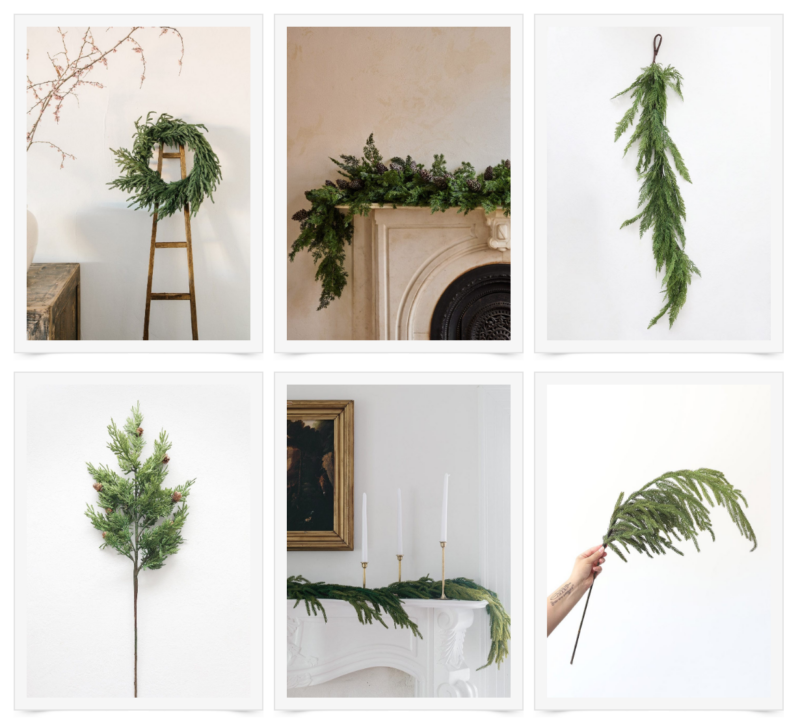 The Best Faux Garlands - A Thoughtful Place