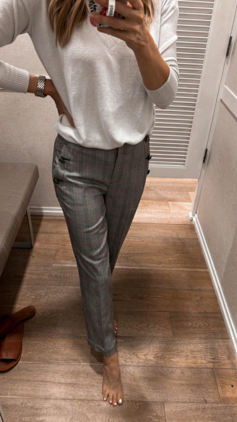 loft plaid pants