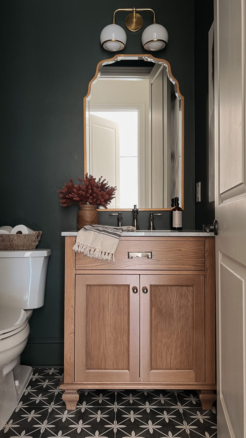 Our Dark Green Bathroom, Makeover Reveal