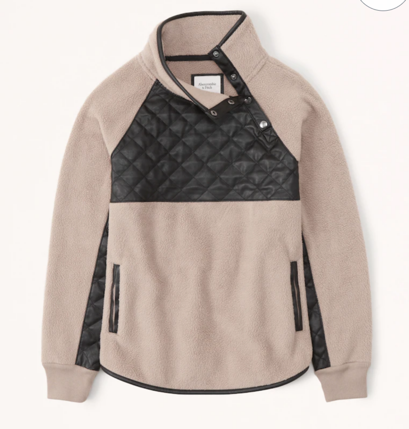 quilted pullover