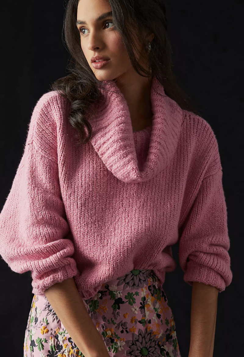 pink sweater