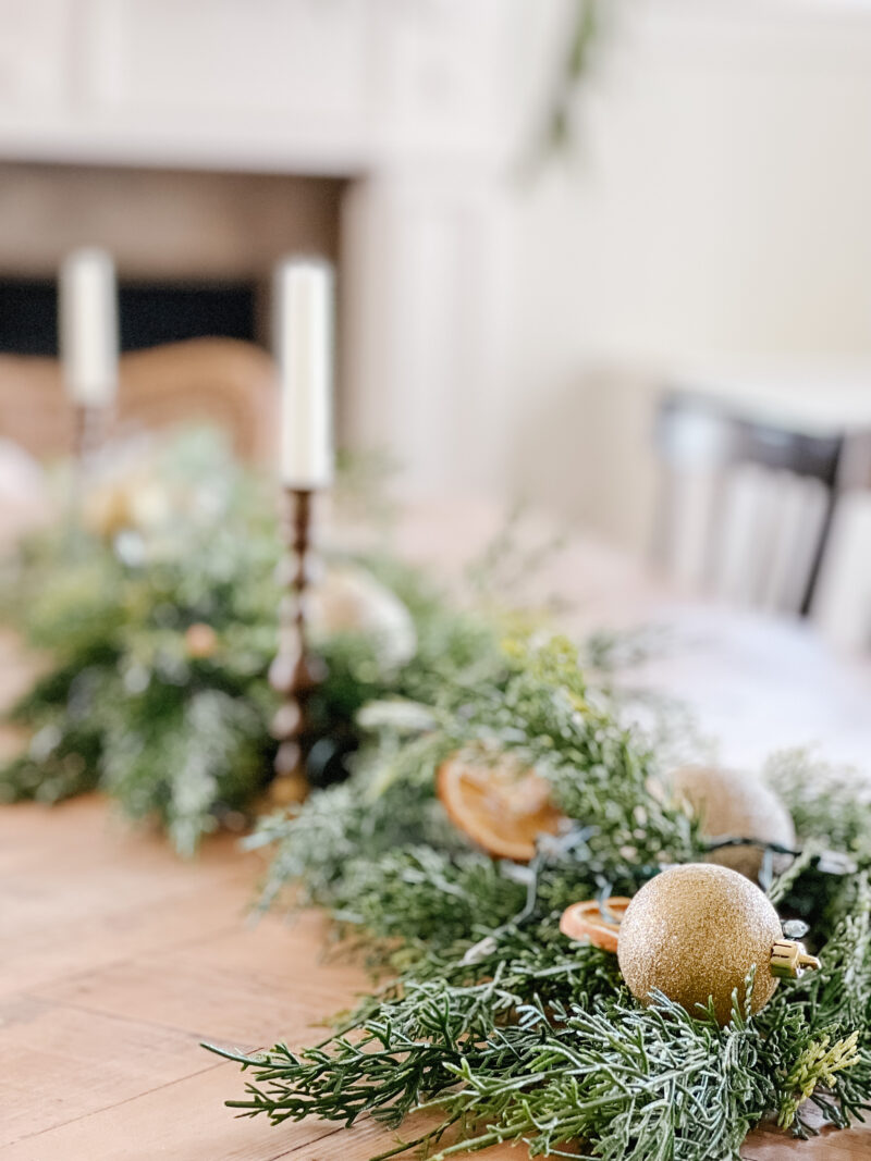 A Realistic Faux Garland Mantel - A Thoughtful Place