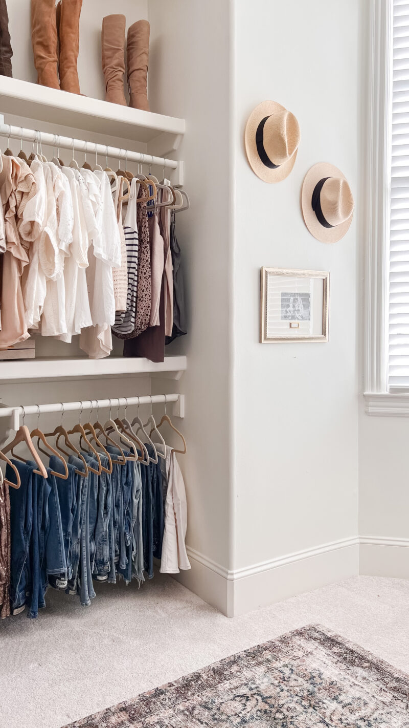 closet drawers before