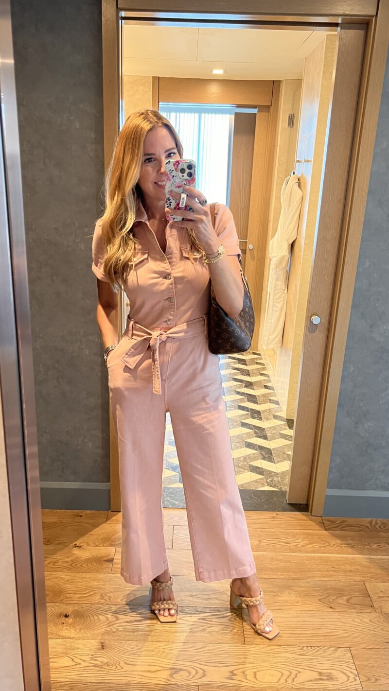 pink jumpsuit