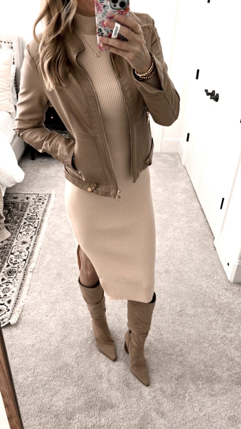 White Bodycon Dress with Brown Shoes Outfits (5 ideas & outfits)