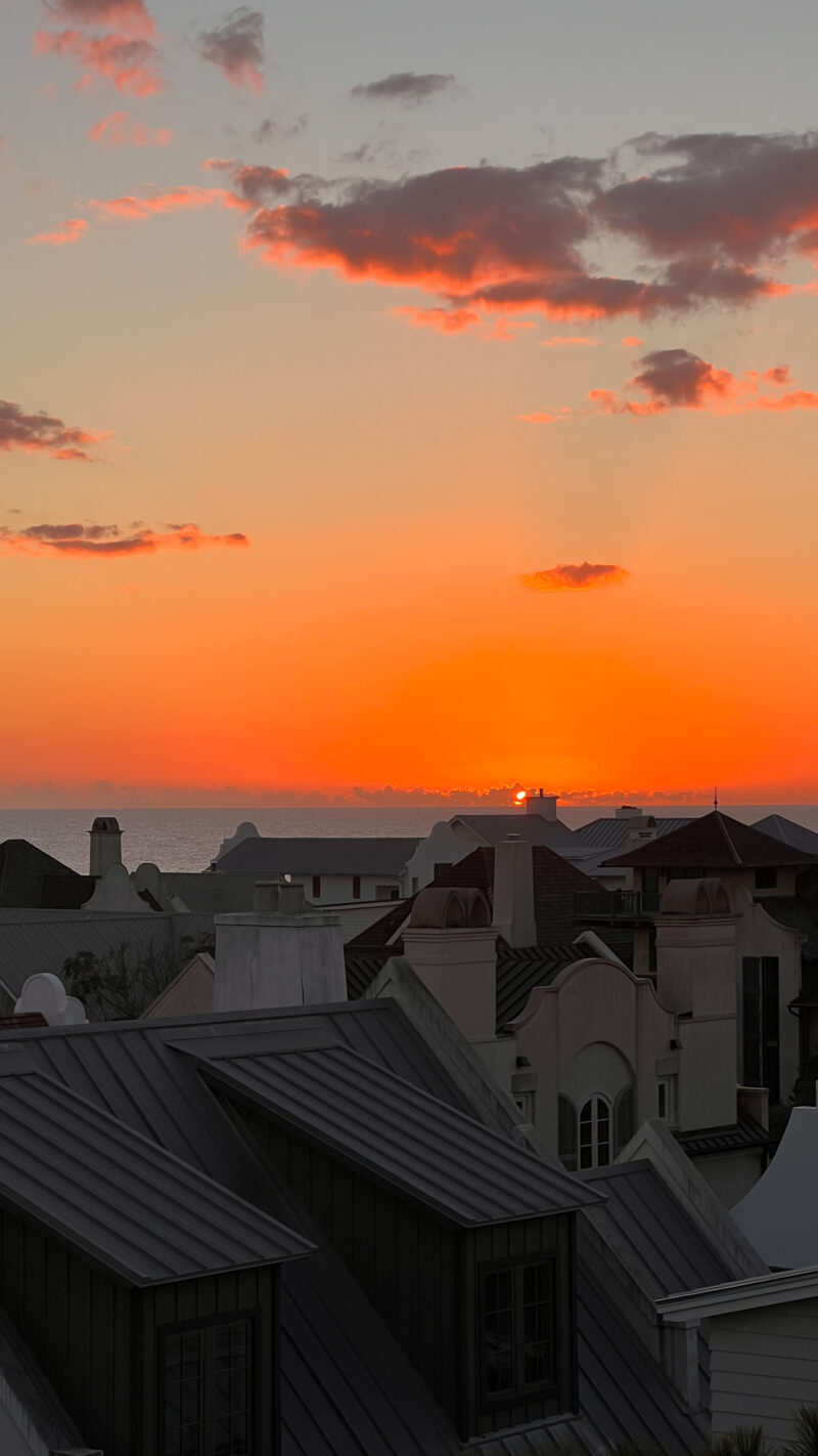 sunset rosemary beach