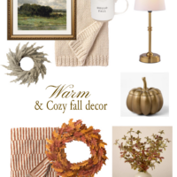 fall decor in our home