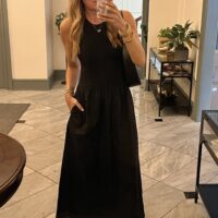 black dress