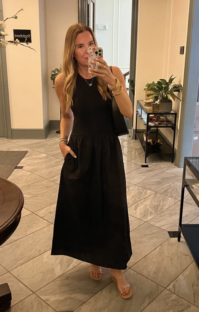 black dress